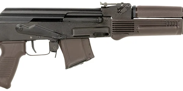 Arsenal SAM7SF-84EPM SAM7SF 84E 7.62x39mm 10+1 16.33" Black Steel Threaded Barrel, Black Forged & Milled Aluminum Receiver, Black Synthetic Folding Right Side Stock, Plum Polymer Grip