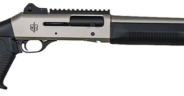 MAC 21000153 1014 Marine 12 Gauge 3" 5+1 18.50", Electroless Nickel Barrel/Rec, Synthetic Furniture, Fixed Pistol Grip Stock, Ghost Ring Sight, Optics Mount, 3 Chokes