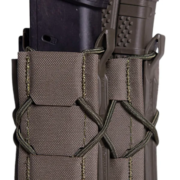 High Speed Gear 24DD00OD TACO Gen 2 Double Decker OD Green Nylon Laminate MOLLE Mount Pistol/Rifle