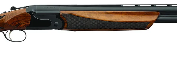 Charles Daly 930395 202E  20 Gauge Break Open 3" 2rd 26" Black Over/Under Vent Rib Barrel, Black Engraved Steel Receiver, Fixed w/Pistol Grip Walnut Stock