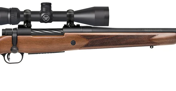 Mossberg 28242 Patriot w/Optic Full Size 400 Legend 4+1 20" Matte Blued Threaded Barrel, Matte Blued Drilled & Tapped Receiver, Walnut Fixed Stock, Vortex Crossfire II 3-9x40mm Scope, Right Hand