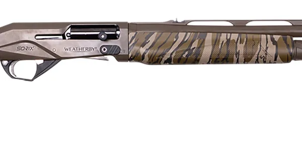 Weatherby XTB1224SMG Sorix Turkey Compact 12 Gauge Semi Auto 3.50" 2+1 24" Burnt Bronze Cerakote Vent Rib Barrel & Drilled & Tapped Receiver, Fixed Mossy Oak Bottomland Synthetic Stock, Ambidextrous