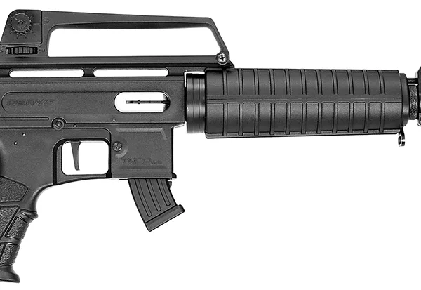 Derya Firearms TM22.FEAT.18 TM22 Feather 22 LR 10+1 18" Black Threaded Barrel, Black Anodized Aluminum Receiver w/Picatinny Rail, Black Adjustable Polymer Stock, Black Polymer Grip