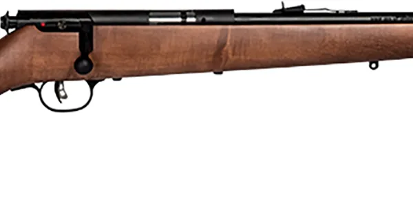 Savage Arms 60702 Mark I G Youth 22 Long/22 Short/22 LR 1rd 19" Black Satin Button Rifled Barrel, Satin Black Drilled & Tapped Carbon Steel Receiver, Satin Brown Fixed Wood Stock, Right Hand