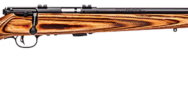 Savage Arms 25700 Mark II BV Full Size 22 LR 5+1 21" Matte Black Heavy Button Rifled Barrel, Matte Black Drilled & Tapped Carbon Steel Receiver, Satin Brown Fixed Laminate Stock, Right Hand