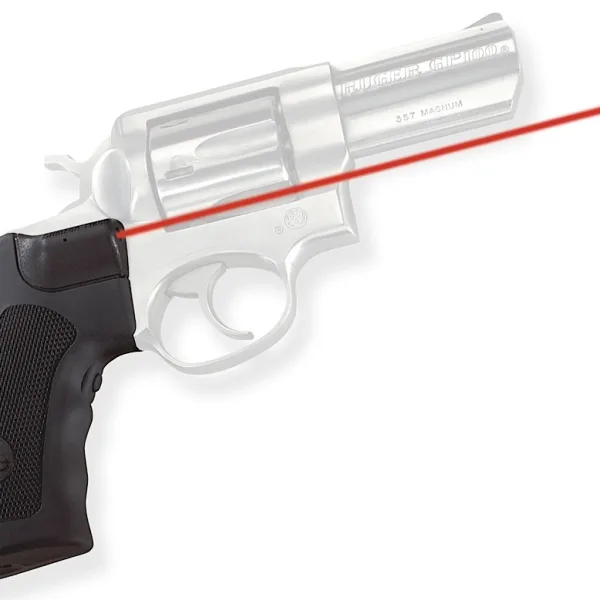 Crimson Trace 011790 Lasergrips  Fits Ruger Alaskan/GP100/Super Redhawk, Red Laser 633nM Wavelength 5mW Output, Black Polymer