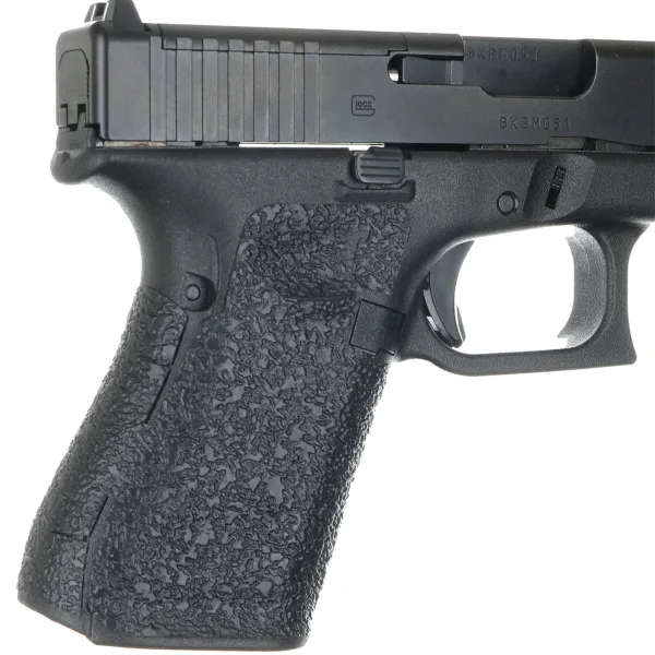 Talon Grips 382R Adhesive Grip Glock Gen5 19/23/25/32/38/44 w/No Backstrap, Black Textured Rubber