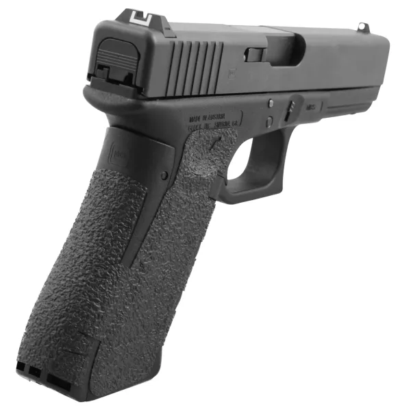 Talon Grips 379R Adhesive Grip  Compatible w/Glock 17/19x/22/24/31/34/35/37/45/47 Gen5 w/No Backstrap, Black Textured Rubber