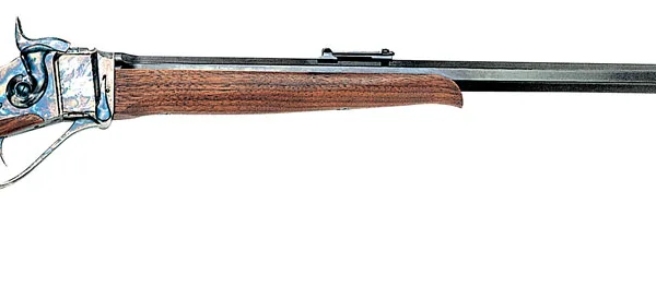 Taylors & Company 220008 1874 Sharps Sporting 45-70 Gov Caliber with 1rd Capacity, 32" Blued Barrel, Color Case Hardened Metal Finish & Walnut Stock Right Hand (Full Size)