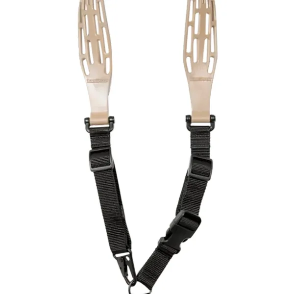 Limbsaver 12140 Tactical Sling Tan w/ Black Strap Nylon 48" OAL 1" W & Adjustable One-Two Point Design