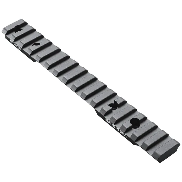 Weaver Mounts 99473 Multi-Slot Base  Extended Black Anodized Aluminum Fits Browning AB3 Short Action