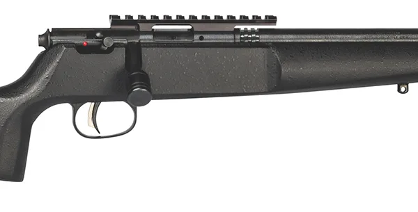 Savage Arms 13823 Rascal Target Youth 22 LR 1rd 16.12" Matte Black Threaded Barrel, Matte Black Picatinny Rail Carbon Steel Receiver, Matte Black Fixed Wood Stock, Right Hand
