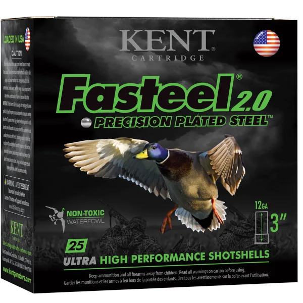 Kent Cartridge K123FS36BB Fasteel 2.0  12 Gauge 3" 1 1/4 oz BB Shot 25 Per Box/ 10 Case