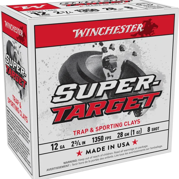Winchester Ammo TRGT13508 Super-Target Light Target 12Gauge 2.75" 1oz 8Shot 25 Per Box/10 Case