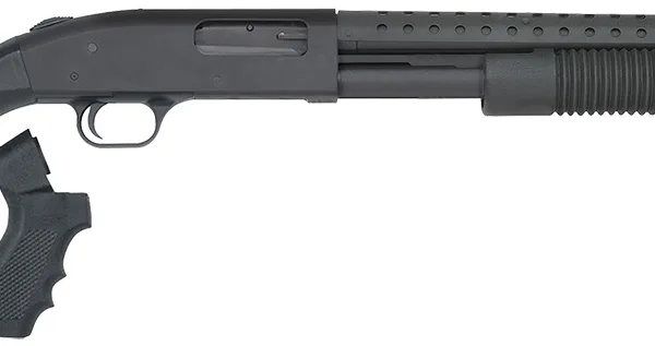 Mossberg 50694 590 Persuader 12 Gauge 3" 8+1 20" Cylinder Bore Heat-Shield Barrel Matte Blued Rec Black Synthetic Stock Includes Pistol Grip