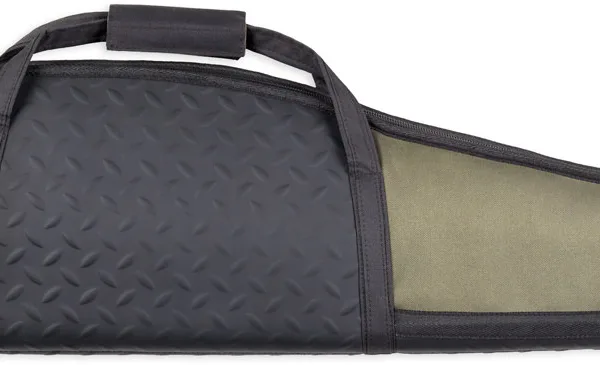 Bulldog BD310 Armor Rifle Case 48" Black with Green Panels Water-Resistant Nylon