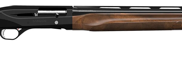 Retay USA GORPLBLK28 Gordion Upland Inertia Plus 12 Gauge with 28" Deep Bore Drilled Barrel, 3" Chamber, 4+1 Capacity, Polished Jet Black Metal Finish & Turkish Walnut Stock Right Hand (Full Size)