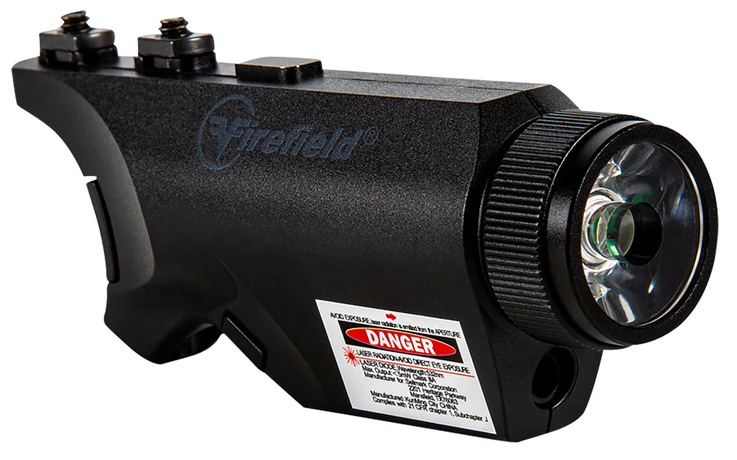 Firefield FF35011K Rival XL Foregrip Flashlight Green Laser Combo Matte Black 75/150 Lumens White LED Light