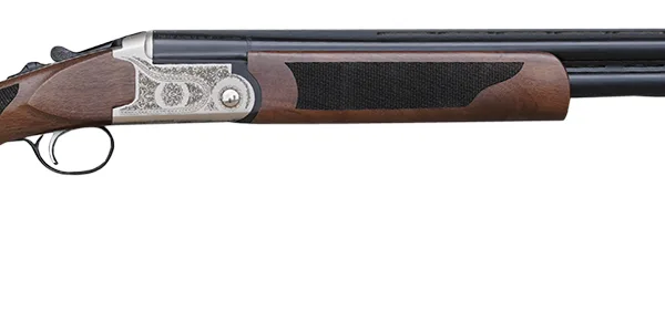 Pointer KAR2026Y Acrius  Youth 20 Gauge Break Open 3" 2rd 26" Black Over/Under Vent Rib Barrel, Nickel Steel Laser Etched Receiver, Fixed Turkish Walnut  Stock, Ambidextrous