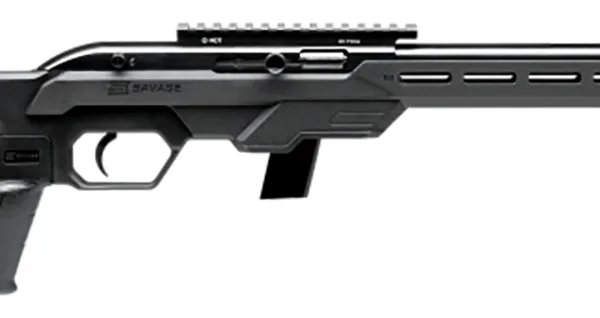 Savage Arms 45120 64 Precision 22 LR 20+1 16.50" Matte Black Carbon Steel Threaded Heavy Barrel, Matte Black Drilled & Tapped Carbon Steel Receiver, M-Lok Compatible Forend, Synthetic Chassis Stock