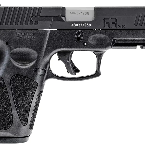Taurus 1G3B94117 G3  9mm Luger 17+1 4" Barrel, Black Finish Picatinny Rail Frame, Serrated Matte Black Tenifer Steel Slide, Polymer Grip Includes 2 Mags