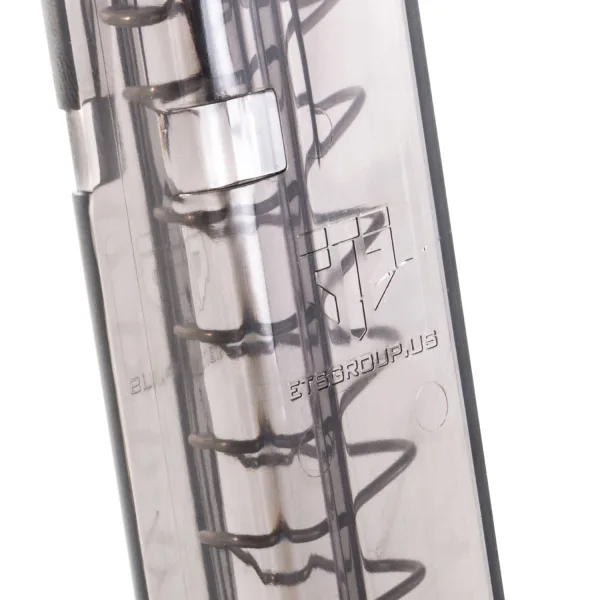ETS Group SMKGLK1910 Pistol Mags  10rd Limited 9mm Luger Compatible w/ Glock 19/26 Smoke Polymer