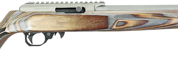 Black Rain Ordnance 22DSC Deluxe  Full Size 22 LR 10+1 16" Matte Stainless, Threaded Stainless Steel Barrel, Stainless Aluminum w/Accessory Rail Receiver, Shady Camo Boyd's Agility Stock, Right Hand