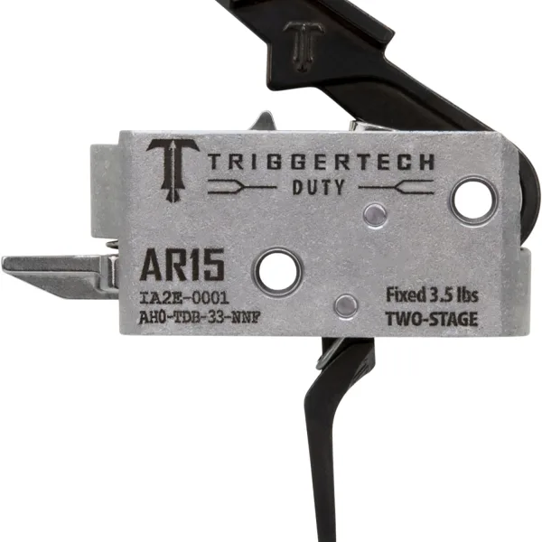 TriggerTech AH0TDB33NNF Duty  Flat Trigger Two-Stage 3.50 lbs Draw Weight Fits AR-15