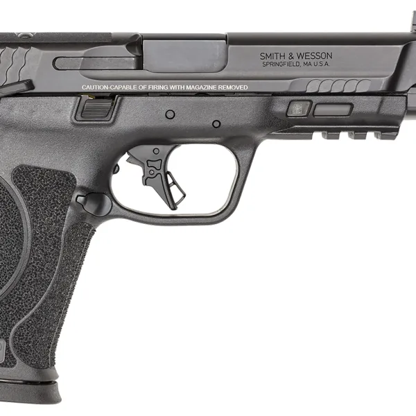 Smith & Wesson 13915 M&P PC M2.0 Full Size 10mm Auto 15+1 5.60" Black Armornite Ported Stainless Steel Barrel, Black Armornite Optic Cut/Serrated Stainless Steel Slide & Polymer Frame w/Picatinny Rail