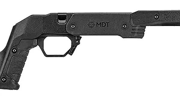 Mdt Sporting Goods Inc 104691BLK XRS Chassis Black Aluminum Core with Polymer Panels, Adj. Cheekrest, M-LOK Forend, Interchangeable Grips, AICS Mag Compatible, Fits Short Action Remington 700