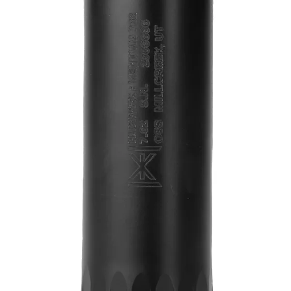 Huxwrx 2237 Ventum  30 Cal (7.62mm), 6.70" Black Stainless Steel/Titanium, 5/8"-24 tpi DT Mount