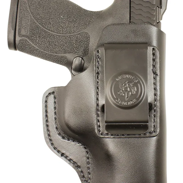 DeSantis Gunhide 031BA8JZ0 Insider  IWB Black Leather Belt Clip Fits Sig P365 Right Hand