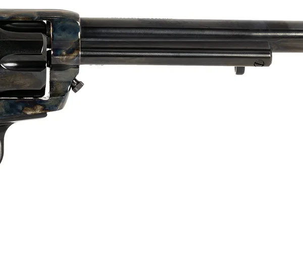 Cimarron PP558 Buntline  45 LC (Long Colt) 6 Shot 10" Blued Frame, Barrel & Cylinder, Walnut w/Inlaid Silver Medallion Grip