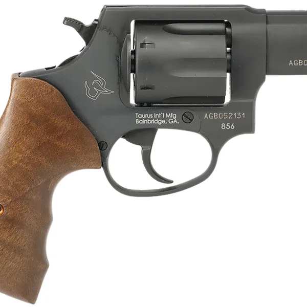 Taurus 2-85621TW 856 *CA Compliant Small 38 Special 6 Shot 2" Matte Black Carbon Steel Barrel, Cylinder & Frame, Black Grip, Transfer Bar Safety, Exposed Hammer