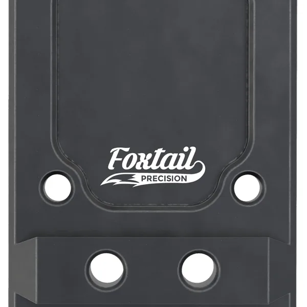 Foxtail Precision 100013 Rear Sight Dovetail Optic Adapter Plate for non MOS Glock  Black Anodized Glock Non MOS