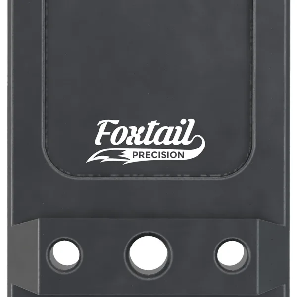 Foxtail Precision 100014 Rear Sight Dovetail Optic Adapter Plate for non MOS Glock  Black Anodized Glock Non MOS