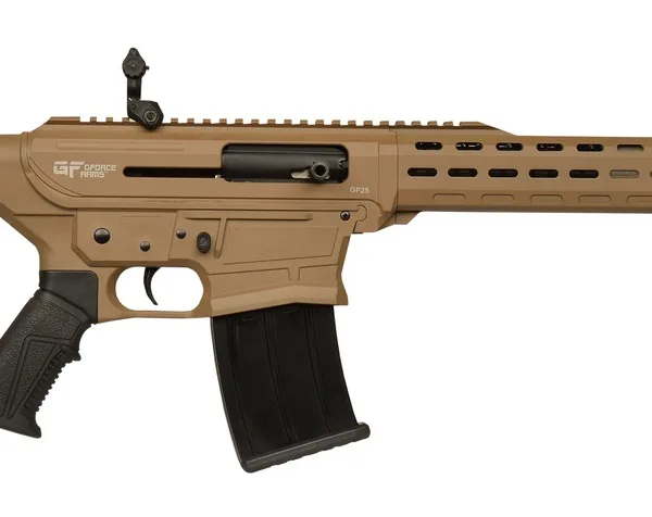 Gforce Arms GF2512FDE GF25  12 Gauge Semi-Auto 3" 5+1 20" Flat Dark Earth Cerakote Threaded Barrel Flat Dark Earth Cerakote Receiver, Black Synthetic Stock