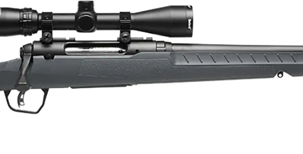 Savage Arms 32172 Axis 2 XP Combo Full Size 22-250 Rem 4+1 22" Black Sporter Barrel, Black Carbon Steel Receiver Drilled & Tapped, Gray Fixed Synthetic Stock, Weaver 3-9x40mm Scope, Right Hand