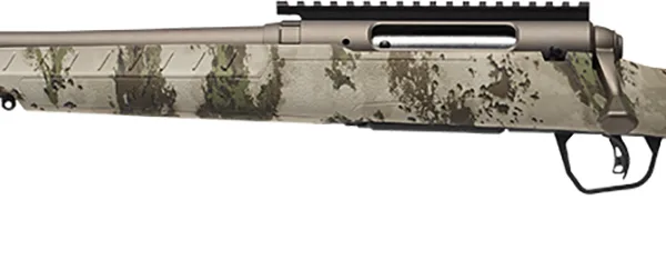 Savage Arms 32310 Axis 2 Pro Compact 6.5 Creedmoor 4+1 20" Gun Metal Bronze Cerakote Heavy Threaded Barrel & Picatinny Rail Carbon Steel Receiver, Fixed Woodland Camo Synthetic Stock, Left Hand