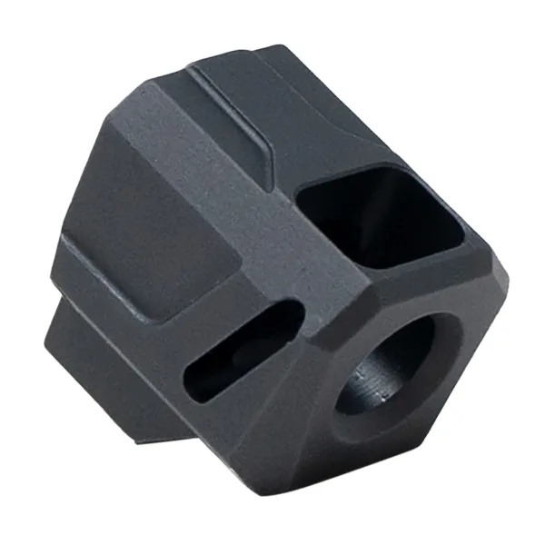 Faxon Firearms FFPACOMPSSMP01 EXOS-524 Compensator for M&P Shield/Shield Plus Anodized Aluminum 1/2"x28 Threads 1.10" OAL 9mm