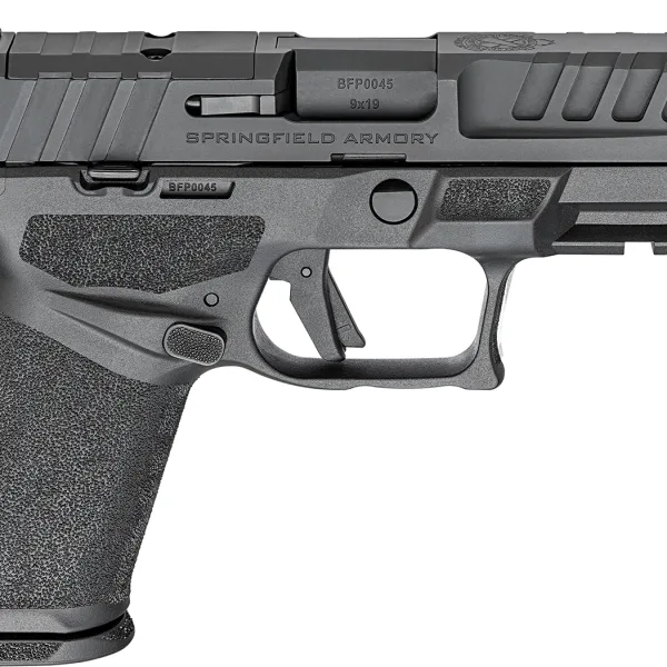 Springfield Armory EC9409BU15 Echelon  Compact Frame 9mm 15+1 4" Black Melonite Steel Barrel & Optic Ready/Serrated Steel Slide, Black Polymer Frame w/Picatinny Rail, Textured Grip, Ambidextrous