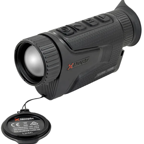 Nocpix LUMIH35 Lumi H35 Thermal Monocular Black 2.5x35mm, 640x512 12 Microns 50 Hz Resolution, Zoom Digital 4x