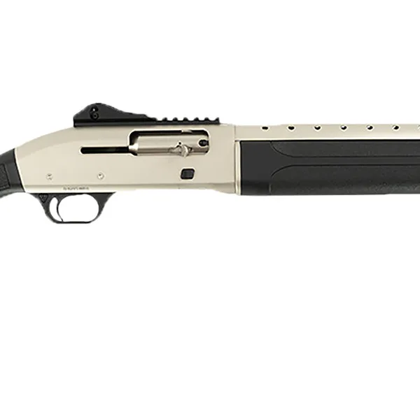 Tokarev USA 21000423 T300M A1 Kit 12 Gauge Semi-Auto 3" 5+1 18.50" Electroless Nickel Ventilated Heat Shield Barrel, Electroless Nickel Receiver w/Picatinny Rail, Fixed Black Polymer Stock