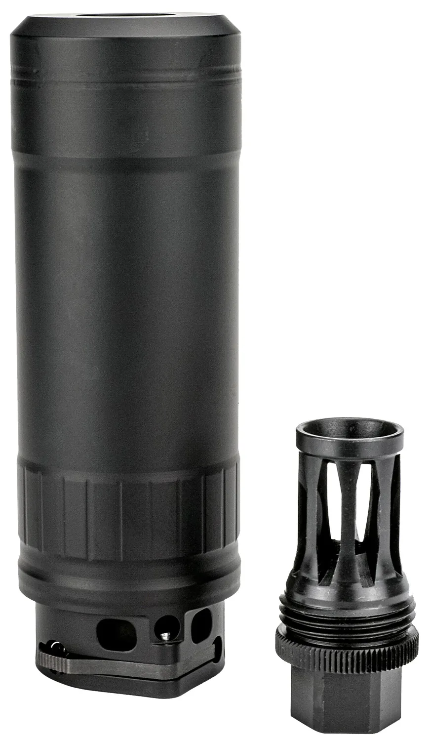 Kgm Suppressors RS-R556A1-QD-BLK R556A1 6mm/5.56 NATO Black Nickel Alloy/Stainless Steel 1/2"x28