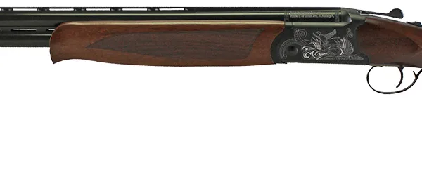 Iver Johnson Arms IJ600410LW28B IJ600 Lightweight 410 Gauge Break Open 3" 2rd 28" Black Over/Under Vent Rib Barrel, Engraved Aluminum Receiver, Fixed Walnut Wood Stock, Includes 5 Chokes