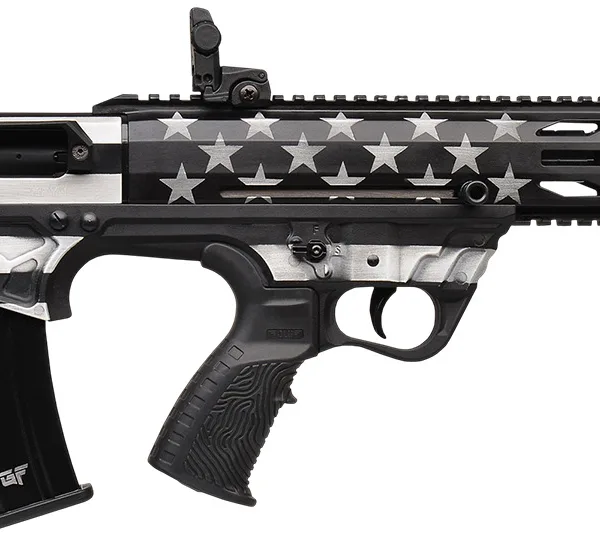 Gforce Arms GFY1USG GFY-1 USA 12 Gauge Semi-Auto 3" 5+1 18.50" Black Threaded Barrel, B&W American Flag Aluminum Receiver w/Picatinny Rail, B&W American Flag Bullpup Polymer Stock, Black Polymer Grip