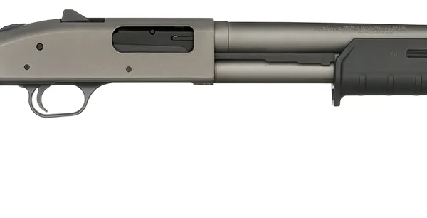Mossberg 50795 590A1 Pro 6+1 18.50" Tungsten Gray Cerakote Barrel & Steel Drilled & Tapped Receiver, Magpul SGA Synthetic Stock