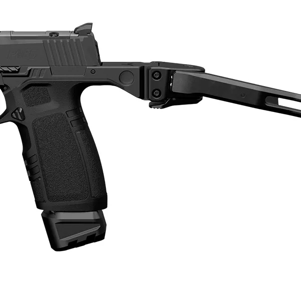 Tyrant CNC TDP365TWSBLK Black Aluminum/Polymer Folding Fits Sig P365