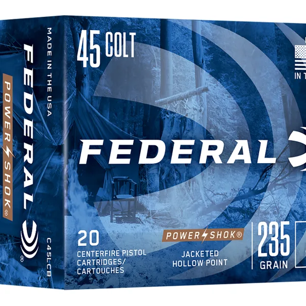 Federal C45LCB Power-Shok  45Colt 235gr Jacketed Hollow Point 20 Per Box/10 Case