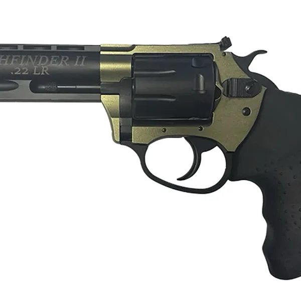 Charter Arms 52236 Pathfinder II Small Frame 22 LR 8 Shot 3.50" Black Passivate Steel Barrel & Cylinder, OD Green Aluminum Frame, Black Rubber Grip, Exposed Hammer